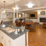 Our Assisted Living also includes beautifully decorated common areas for residents to gather with friends and family.