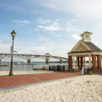 Enjoy a beautiful beachfront in historic Yorktown which offers swimming, fishing, and boating.