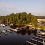Sit dockside with some friends and enjoy the River's Rest Marina.