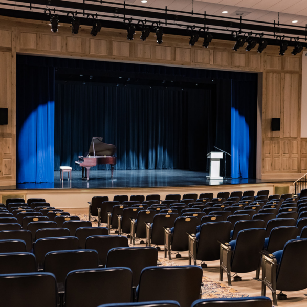 Williamsburg Landing's brand new beautifully appointed, 300-seat theater hosting performances from the Williamsburg Symphony Orchestra, regional music ensembles, and visiting artists.